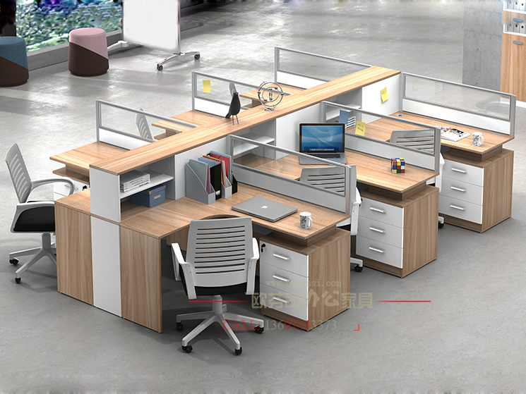 轉角屏風辦公桌004