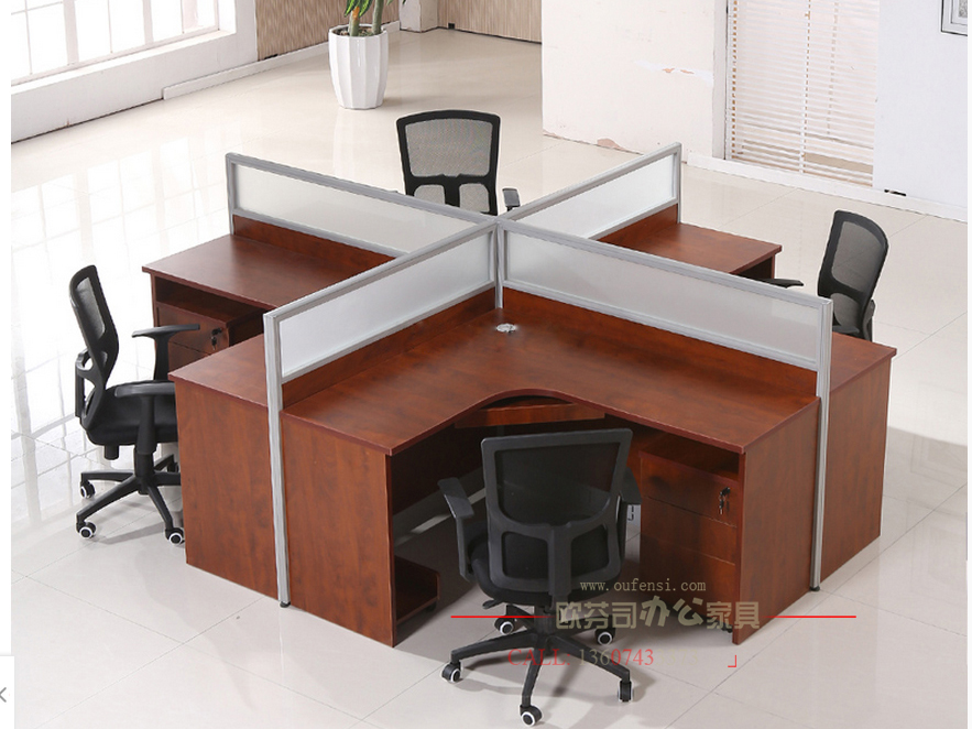 轉角屏風辦公桌008